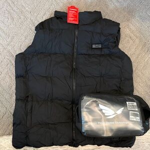 NEW! Advanced Heat 3-Stage Black Heated Vest with Bag - XL